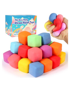 Paquete de 24 Cubos Antiestrés Rifang - Juguetes Squishy 3.56cm