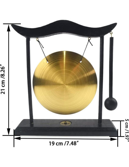 Gong de Bronce Hooshing 19 cm Decoración Zen para Hogar