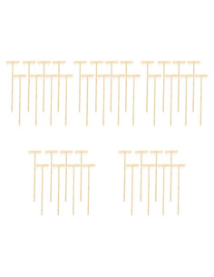 Kit de 40 Mini Rastrillos de Jardín Zen EXCEART - Beige