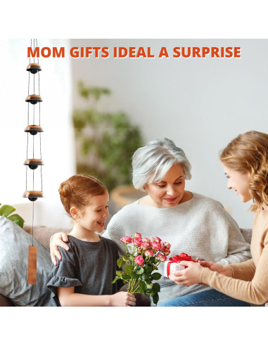 Campana de Viento de Cobre Coobest 91 cm Feng Shui 5 Campanas