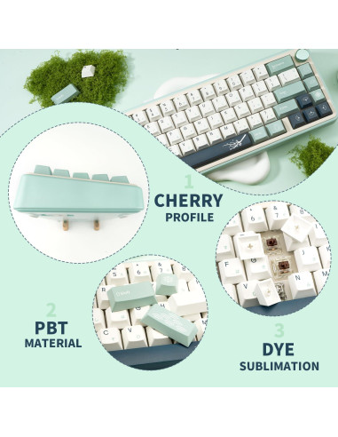 144 Teclas PBT Tapas de Teclado Mecánico TIMSEKER Japonés