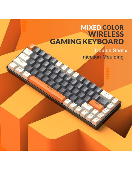 Teclado Mecánico Inalámbrico MAGIC-REFINER K68 68 Teclas