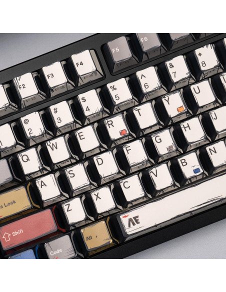 Conjunto de Teclas Mecánicas PBT SUEHIODHY Manga Japonesa 128 Teclas Conjunto de Teclas Mecánicas PBT SUEHIODHY Manga Japonesa 128 Teclas