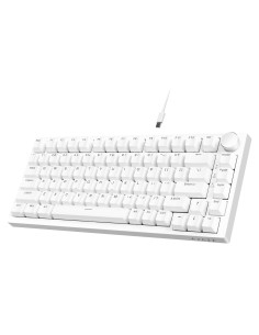 Teclado Mecánico ATTACK SHARK AK820 75% USB-C Blanco Clicky