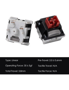 Interruptores Lineales Akko Dracula 45pcs con Difusor LED 2