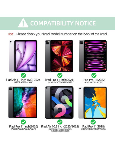 Funda de Teclado BESKY para iPad Pro 11" y Air 11" - Retroiluminado