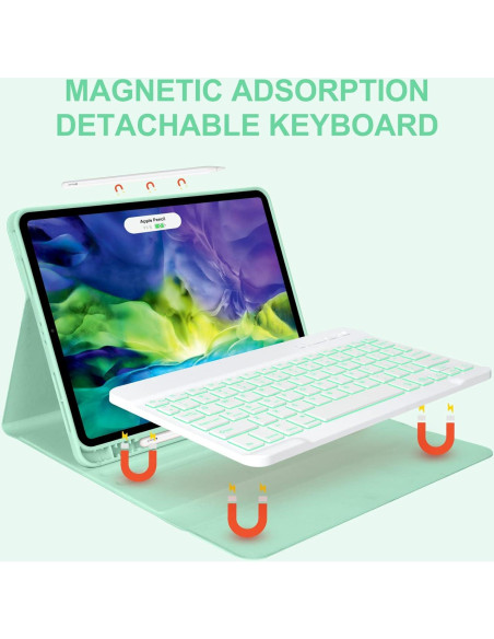 Funda de Teclado BESKY para iPad Pro 11" y Air 11" - Retroiluminado