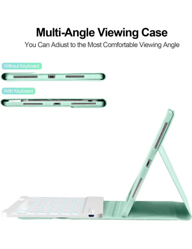 Funda de Teclado BESKY para iPad Pro 11" y Air 11" - Retroiluminado