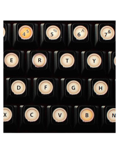 Pegatinas para Teclado de Máquina de Escribir Vintage 4KEYBOARD