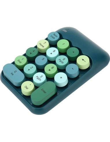 Teclado Numérico Inalámbrico Estink Verde Oscuro 18 Teclas