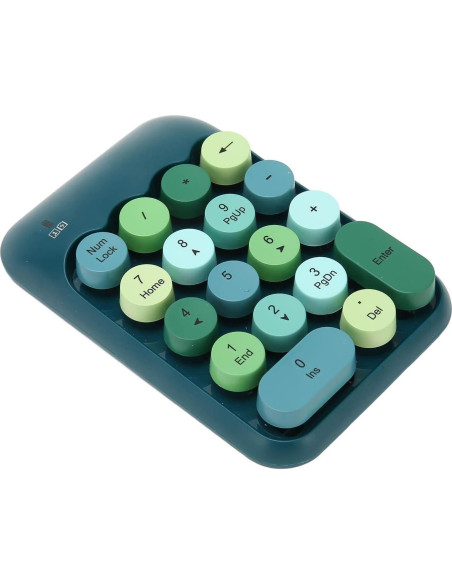 Teclado Numérico Inalámbrico Estink Verde Oscuro 18 Teclas
