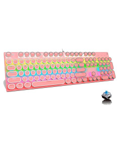 Teclado Mecánico Retro Punk Ltvystore 104 Teclas RGB USB