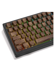 Juego de Teclas Dagaladoo Shine Through PBT 75% Nogal