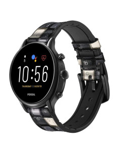 Correa de Reloj Inteligente de Cuero Fossil 18mm para Mujeres