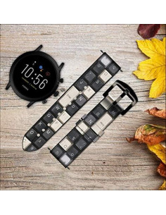 Correa de Reloj Inteligente de Cuero Fossil 18mm para Mujeres 2