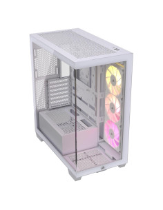 Caja de PC Corsair 3500X ARGB Mid-Tower ATX - Vidrio Templado - 3 Ventiladores Incluidos - Blanco