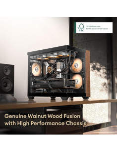 Caja de PC ATX Okinos Mirage 6 de Madera con Ventiladores ARGB 2