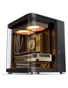 Caja de Computadora JONSBO TK-1 Negro Micro ATX Vidrio Curvado