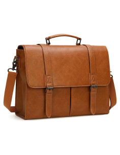 Maletín de Cuero Impermeable RAINSMORE para Laptop 15.6"