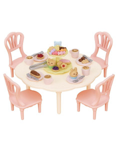 Conjunto de Fiesta Dulce EPOCH Sylvanian Families 30 Accesorios