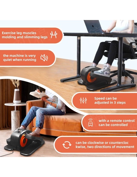 Elíptica Bajo Escritorio E-Shine Leisure O1 Pro 7.53kg