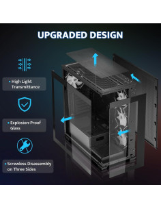 Caja de PC Mid-Tower ATX darkFlash DS900 con 4 Ventiladores ARGB 2