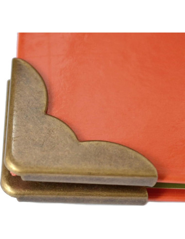 20 Protectores de Esquinas de Bronce Vintage Mikadolly 40mm