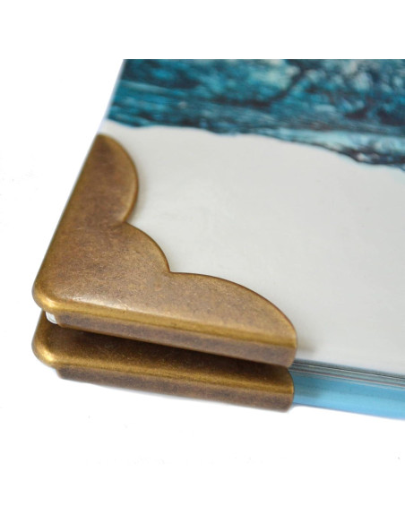 20 Protectores de Esquinas de Bronce Vintage Mikadolly 40mm