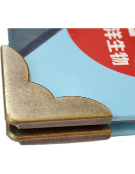 20 Protectores de Esquinas de Bronce Vintage Mikadolly 40mm