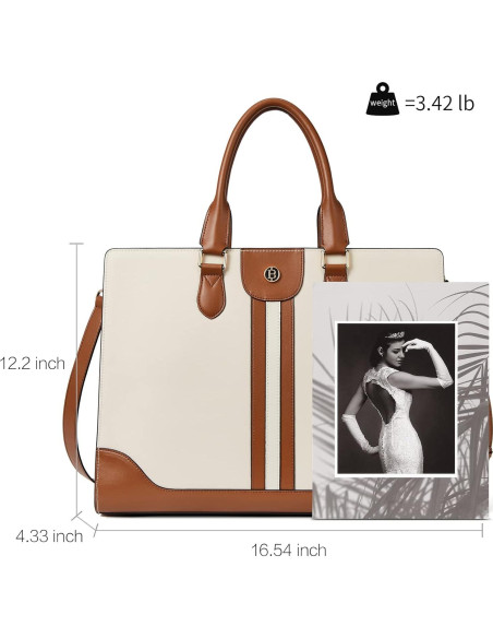 Maletín de Cuero BOSTANTEN para Portátil 15.6" Mujeres