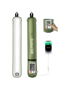 Lámpara Inflable Solar BILTRTE S60, 3 Modos, IP66, 2000mAh