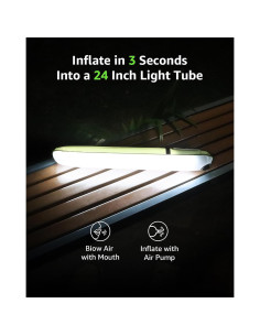 Lámpara Inflable Solar BILTRTE S60, 3 Modos, IP66, 2000mAh 2