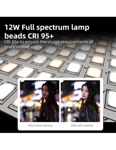 Luz LED Inflable Bi-Color INKEE GC12 12W 2700K-6500K