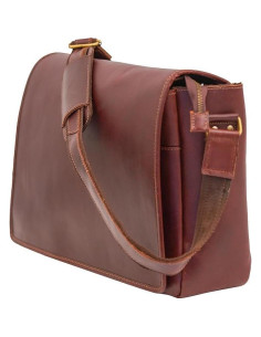 Maletín de Cuero Genuino Unisex 15" - Shades N Stitches 2