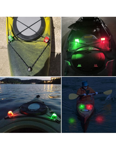 Luces de Navegación Botepon para Kayak Nocturno - 4 Pcs LED
