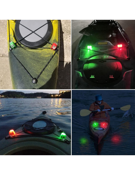 Luces de Navegación Botepon para Kayak Nocturno - 4 Pcs LED
