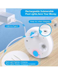 Luces LED Sumergibles TEPENAR 2023 con Control Remoto IP68 2