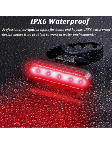 Luces de Navegación Botepon para Kayak y Barco - Impermeables