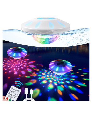 Luces de piscina flotantes TEPENAR recargables IP68 13cm
