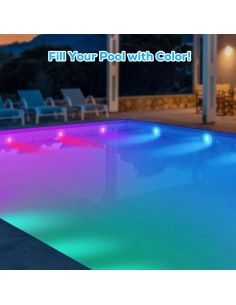 Luces LED Recargables para Piscina VICHTOP - Paquete de 2 IP68 2
