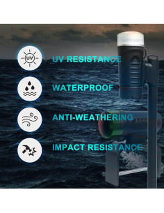 Luz de Navegación LED Portátil Sebnux para Barcos y Kayaks 2