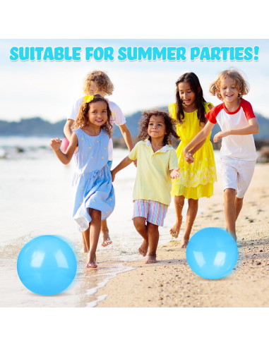Raiten 12 Pelotas de Playa Inflables 30.48 cm Azul Claro