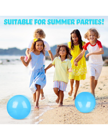 Raiten 12 Pelotas de Playa Inflables 30.48 cm Azul Claro