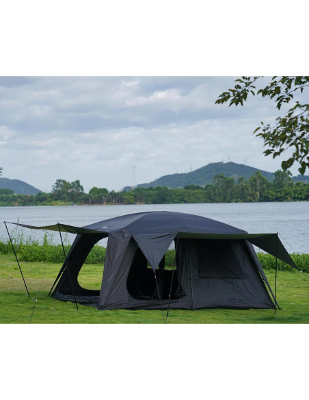 Carpa de Camping Vidalido para 4-6 Personas Doble Capa Impermeable