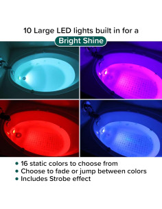 Luz LED Remota a Prueba de Agua Burly para Baño 6.99 cm 2