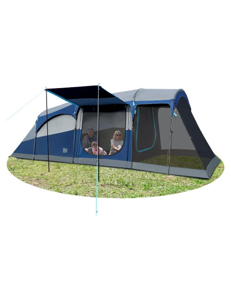 Tienda de Camping TIMBER RIDGE para 8 Personas 6.1x2.4m Impermeable
