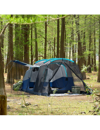 Tienda de Camping TIMBER RIDGE para 8 Personas 6.1x2.4m Impermeable