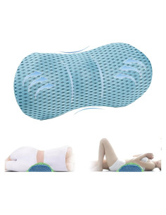 Cojín Lumbar Ergonómico NJXMDR de Espuma Viscoelástica Azul