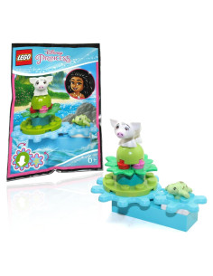 LEGO Minifigura Disney Moana Pua y Tortuga Bebé 2,5cm