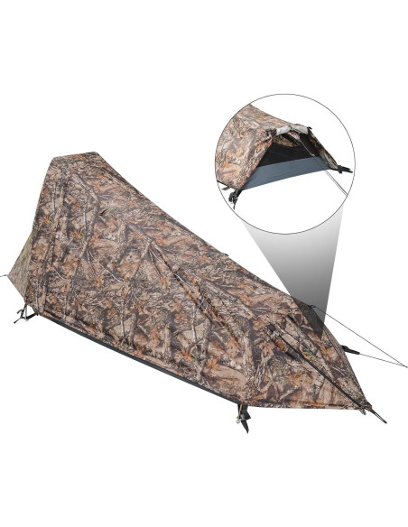 Tienda Bivy GEERTOP Ultraligera 1 Persona 3 Temporadas Impermeable